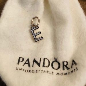 ‘E’ Pandora Dangle Charm